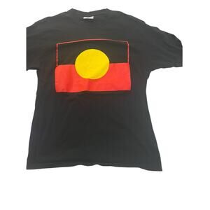 Vintage 1999 Australian Aboriginal Flag T-Shirt Gooses XL Made In Australia 90s